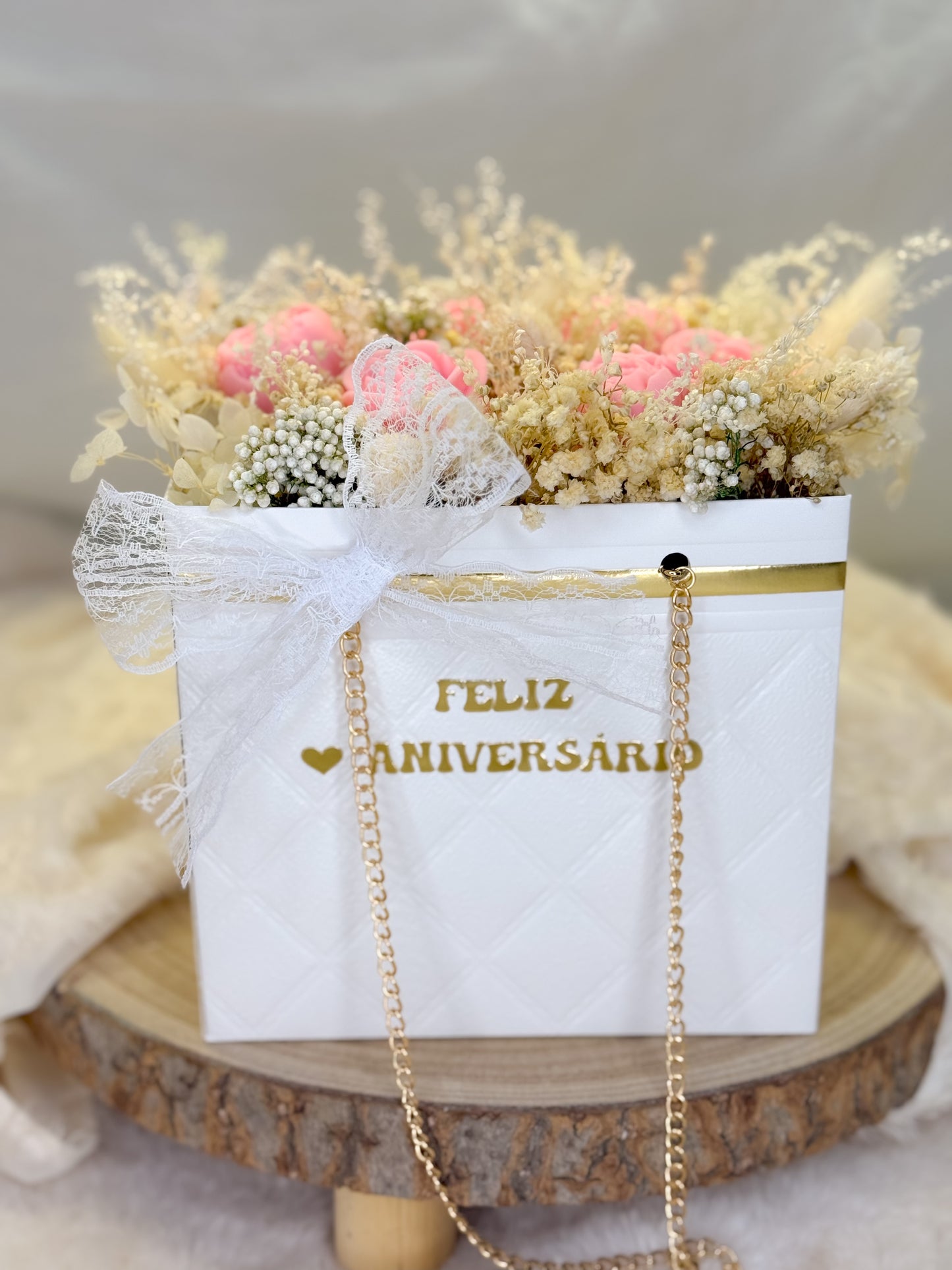 Mala bouquet aniversário