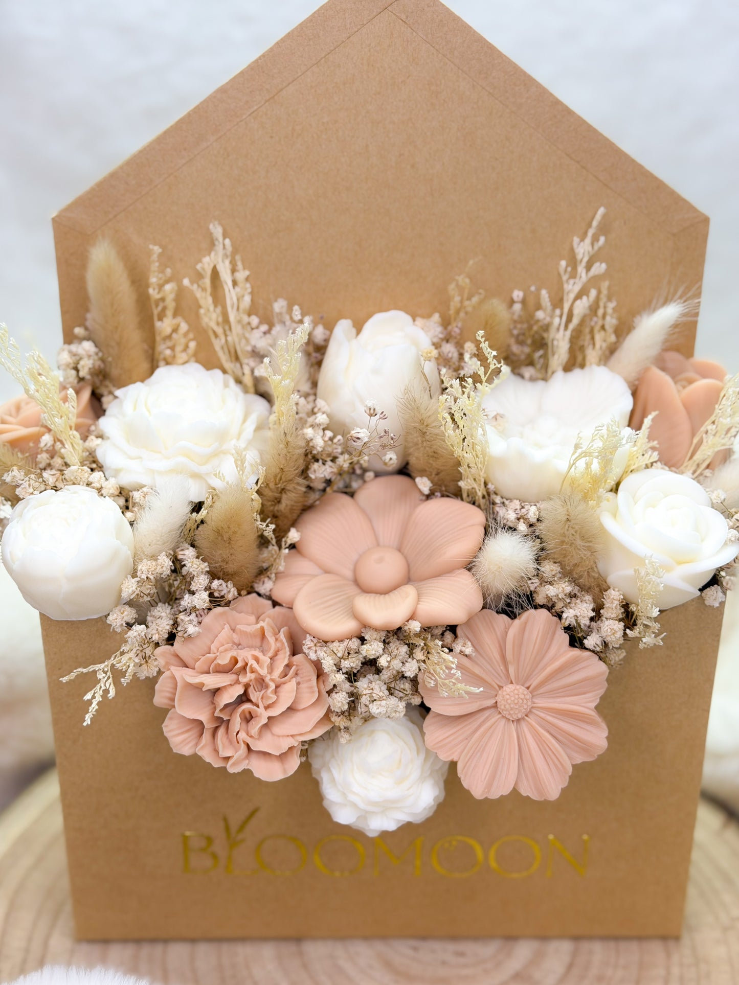 Bouquet envelope bege