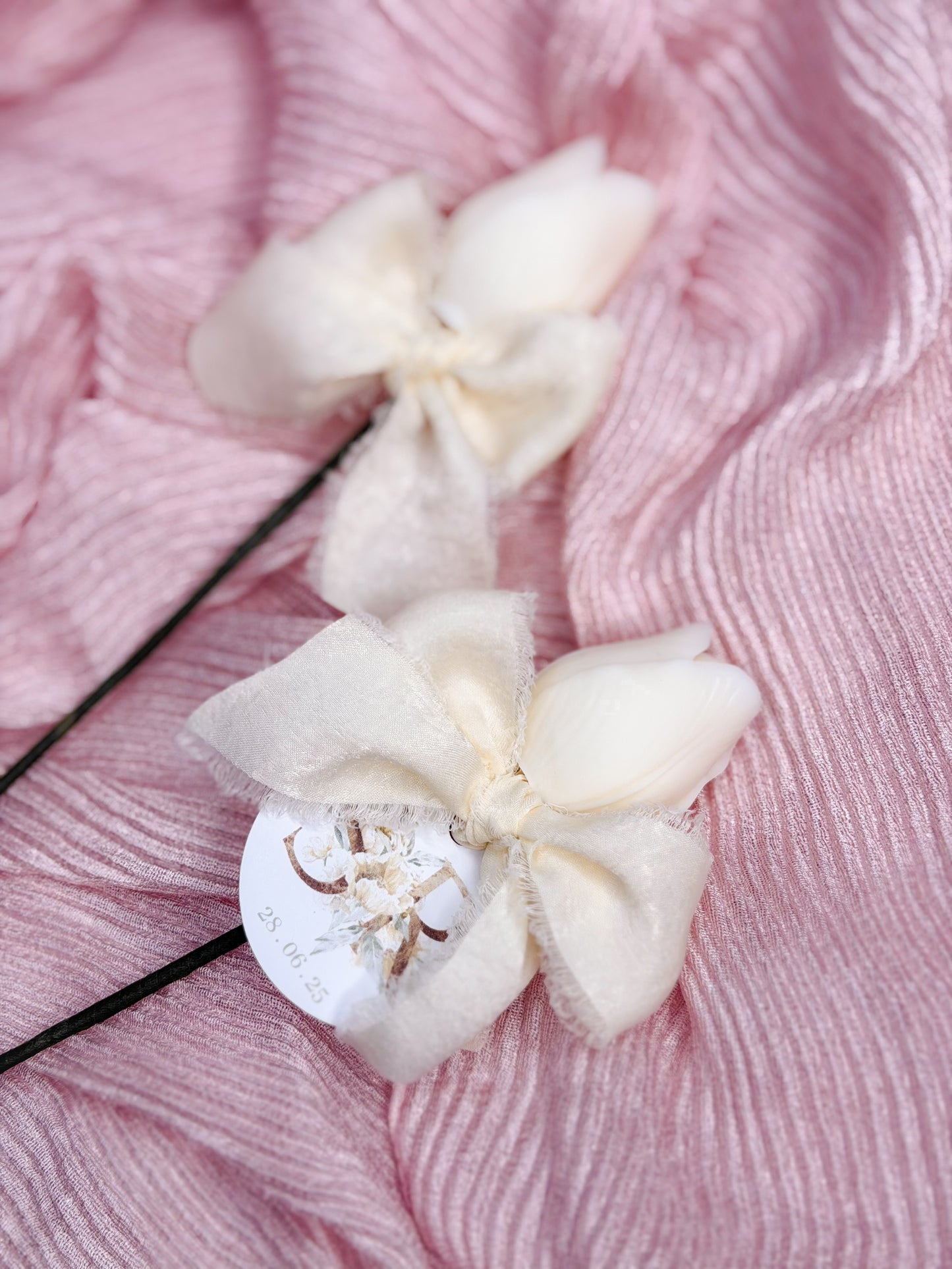 Lembrança vela tulipa