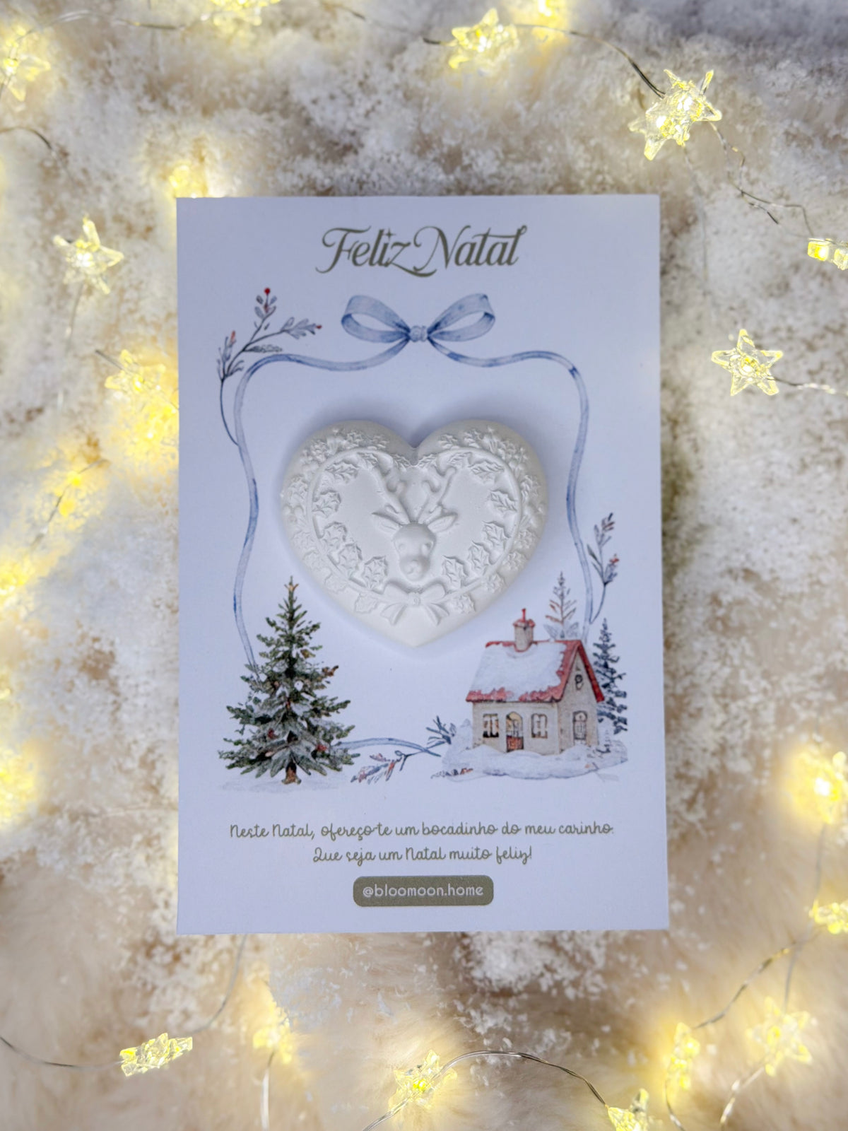 Cartão Feliz Natal - Gesso Perfumado