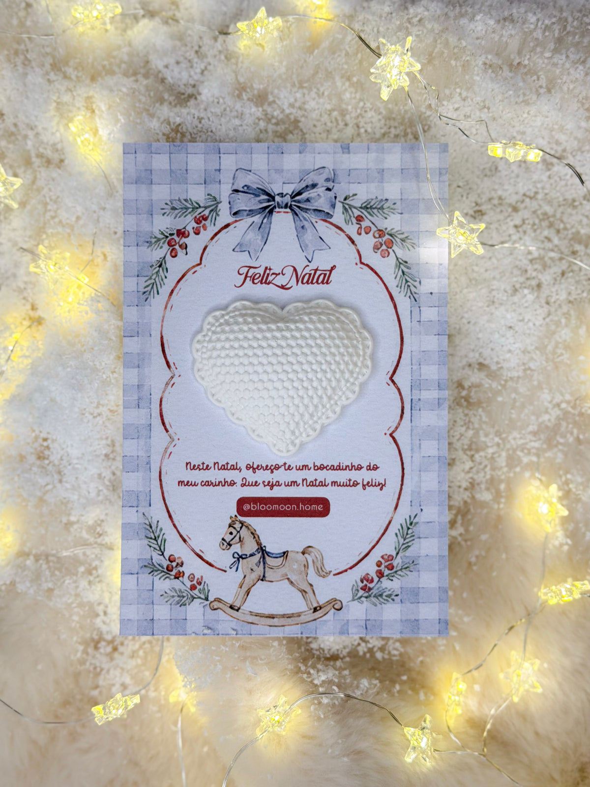 Cartão Feliz Natal - Gesso Perfumado