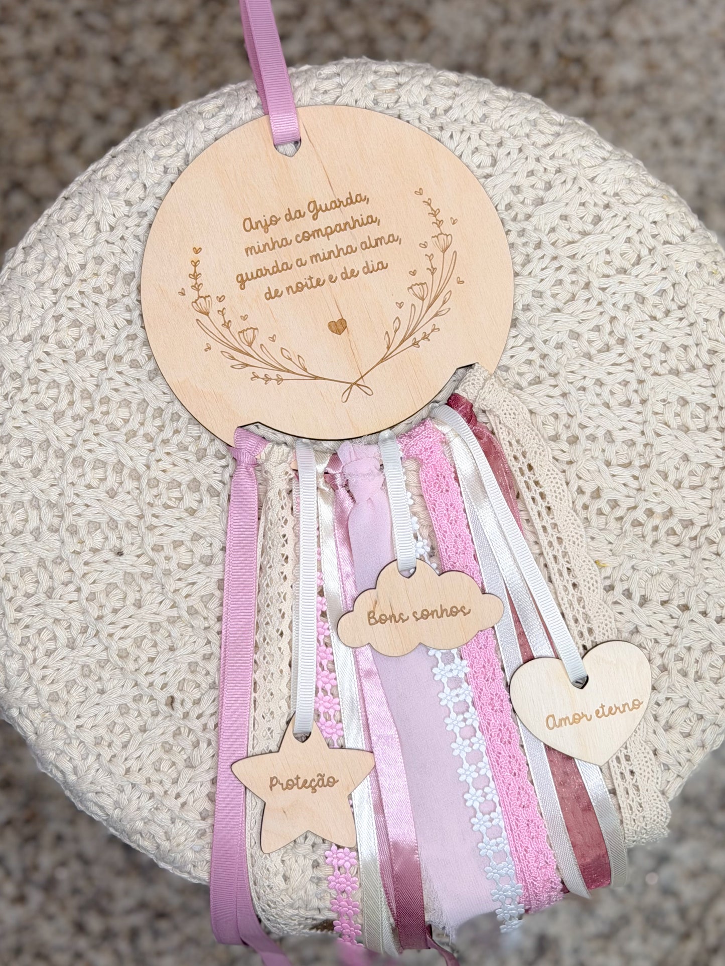 Caça sonhos rosa