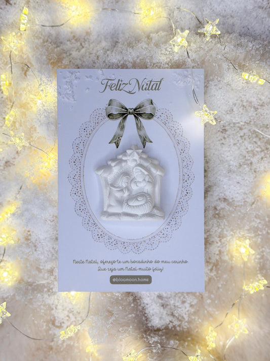 Cartão Feliz Natal - Gesso Perfumado
