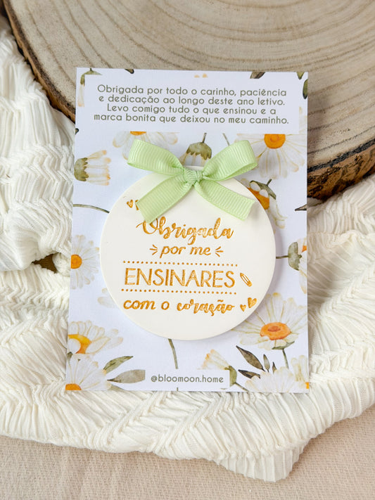 Cerâmica Obrigada por me ensinares