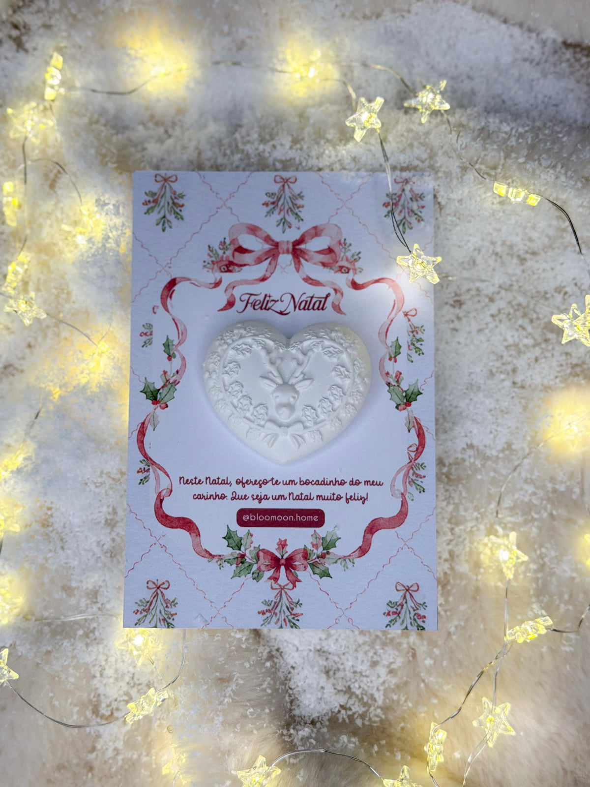 Cartão Feliz Natal - Gesso Perfumado