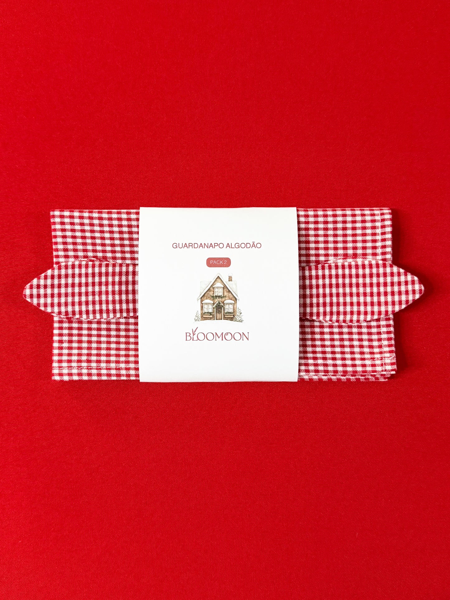 Guardanapo algodão (pack de 2) vermelho