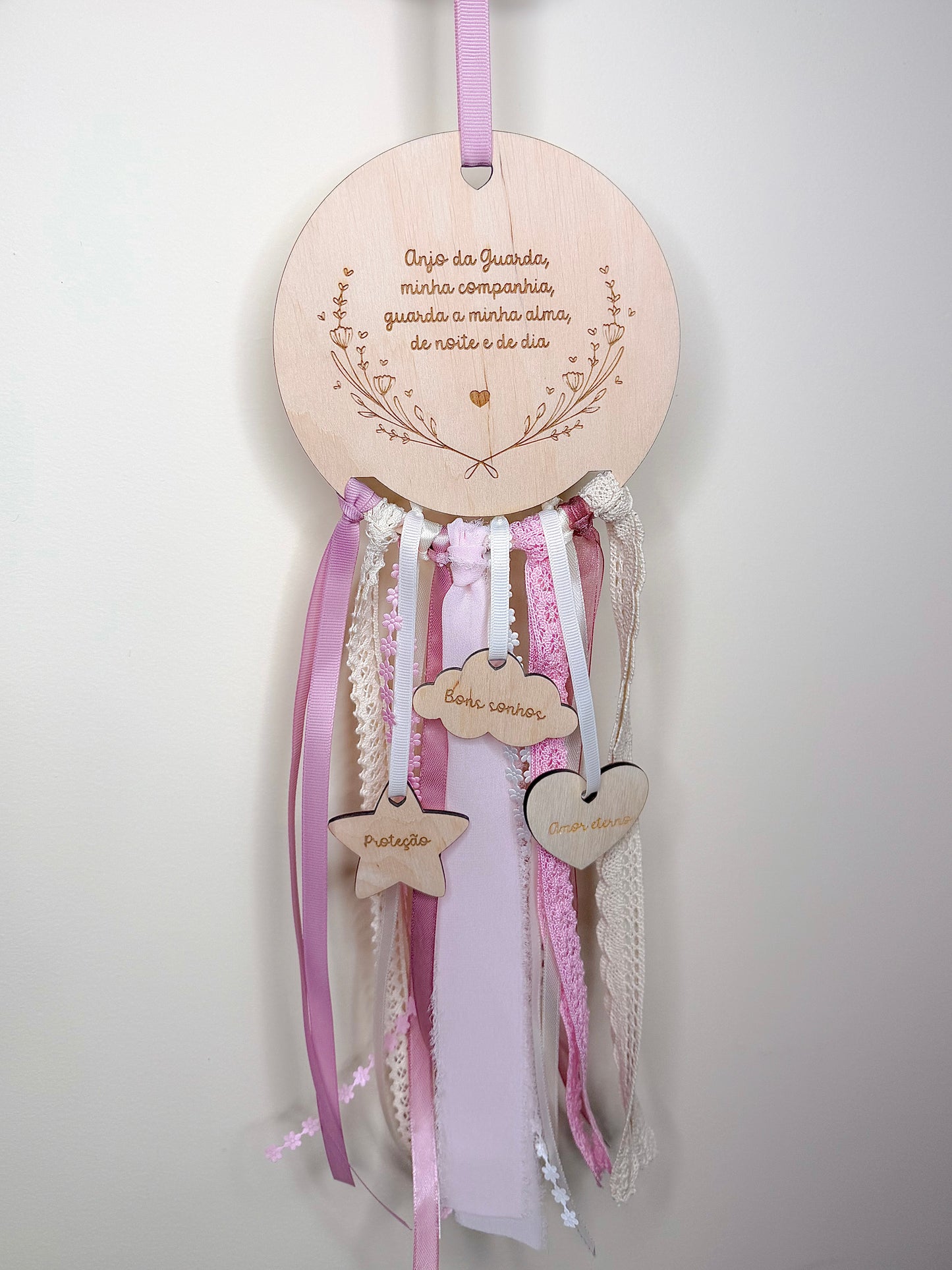Caça sonhos rosa