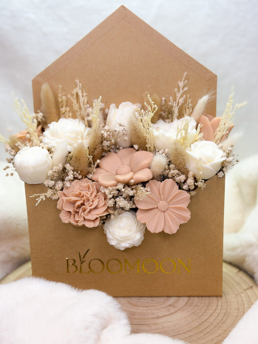 Bouquet envelope bege