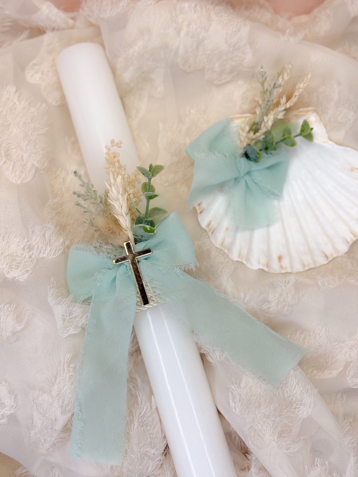 Conjunto vela e concha