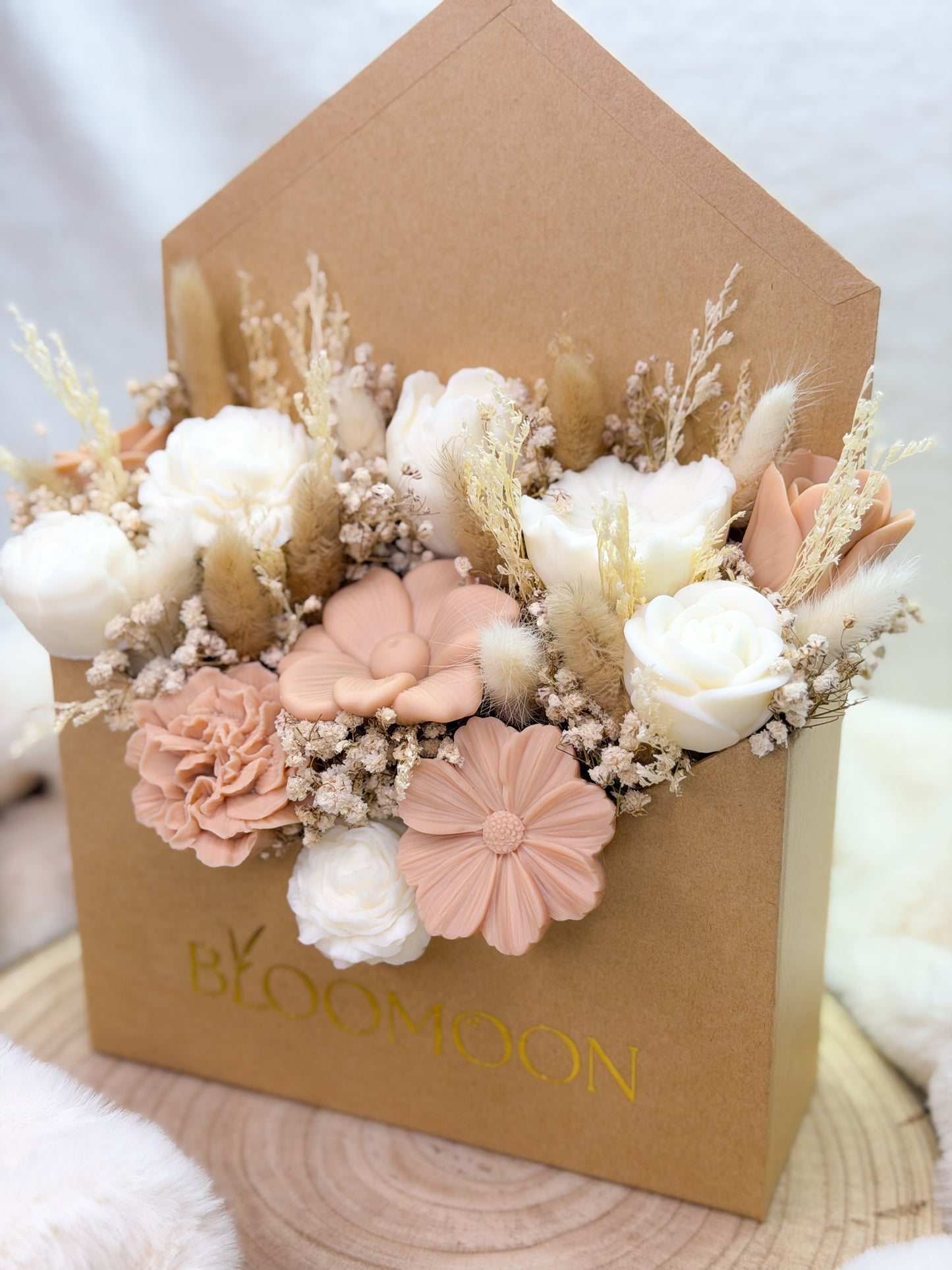 Bouquet envelope bege